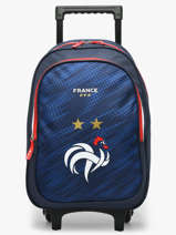 Rugzak Op Wieltjes 1 Compartiment Federat. france football Blauw fff 25BX204R