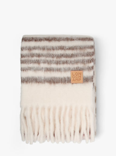 Longchamp Echarpe 80% wp 20%pa Foulard Beige