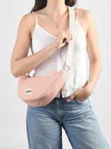 Cross Body Tas Tressage Katoen Hindbag Oranje tressage TS-vue-porte