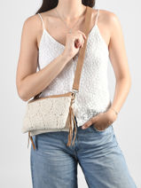 Cross Body Tas Antibes Katoen Les tropeziennes Beige antibes TZ04-vue-porte