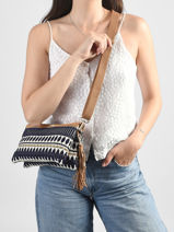 Cross Body Tas En-vau Katoen Les tropeziennes Blauw en-vau TZ03-vue-porte