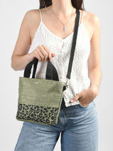 Cross Body Tas Kailani Papier Les tropeziennes Geel kailani TZ03-vue-porte