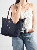 Schoudertas Popette Nylon Tommy hilfiger Blauw popette AW17706-vue-porte