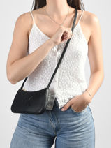 Cross Body Tas Bold Monogram Calvin klein jeans Zwart bold monogram 4F1125G-vue-porte