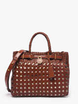 Handtas American Icon Leder Tommy hilfiger Bruin american icon AW18734