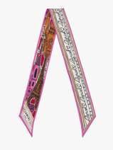 Zijden Lint Paris 82x5,5cm Lancel Roze 150 ans A14137