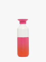 Drinkfles Steel 350 Ml Dopper Roze steel STEEL350