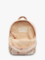 Mini Rugzak Kidzroom Beige little story 1684-vue-porte