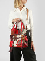 Handtas 150 Ans Lancel Rood 150 ans A14104-vue-porte