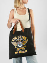 Tote Bag Oaks Met Lederen Handvatten Von dutch Zwart bags OAKS-vue-porte