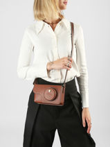 Longchamp Epure Cross bodytas Bruin-vue-porte