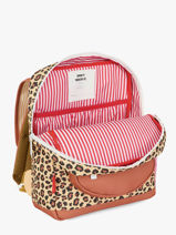 Rugzak Hello hossy Bruin cool kids S6-vue-porte