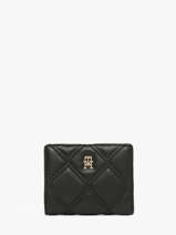 Portefeuille Tommy hilfiger Zwart th feminine  AW18701