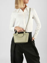 Longchamp Epure Cross bodytas Groen-vue-porte
