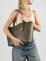 Omkeerbare Schoudertas Merrimack Lauren ralph lauren Bruin merrimack 31795329-vue-porte