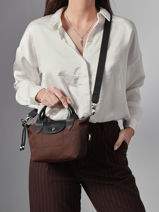 Longchamp Le pliage energy Cross bodytas Bruin-vue-porte