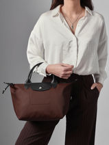 Longchamp Le pliage energy Cross bodytas Bruin-vue-porte