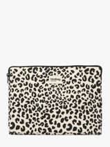 Laptophoes Met 13" Laptopvak Hindbag Beige leopard LE