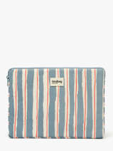 Laptophoes Met 13" Laptopvak Hindbag Blauw rayures RA