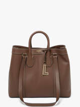 Schoudertas Belleville Leder Lancel Bruin belleville A14269