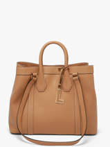 Schoudertas Belleville Leder Lancel Bruin belleville A14269