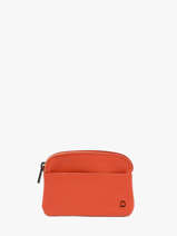 Portemonnee Leder Madras Etrier Oranje madras EMAD339
