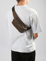 Cross Body Tas Louis vuitton Bruin second life CA1014-vue-porte