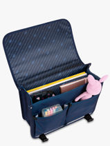 Boekentas 2 Compartimenten Cabaia Blauw school M-vue-porte