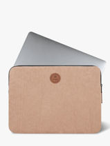 Laptophoes Met 16" Laptopvak Cabaia Blauw accessoire SLEEVE16-vue-porte