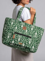 Schoudertas A4 Formaat Adventurer Gerecycleerd Polyester Cabaia Groen adventurer TOTEBAGL-vue-porte