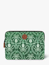 Laptophoes Met 14" Laptopvak Cabaia Groen accessoire SLEEVE14