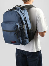 Rugzak Morius 2 Compartimenten Eastpak Blauw pbg authentic PBGK40F-vue-porte