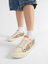 Sneakers Uit Leder Palladium Beige women 94663243-vue-porte