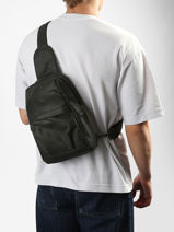 Cross Body Tas Achilles Leder Arthur & aston Zwart achille 2-vue-porte