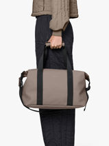 Hilo Weekend Bag Small - Reistas Voor Cabine Rains Beige travel 14220-vue-porte