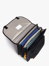Boekentas Cedar 2 Compartimenten Stones and bones Zwart boys B-vue-porte