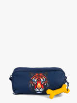 Pennenzak 3 Compartimenten Rowan 2.0 Stones and bones Blauw boys B