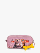 Pennenzak 3 Compartimenten Rowan 2.0 Stones and bones Roze girls G