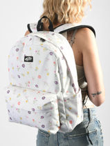 Rugzak 1 Compartiment Vans Wit backpack VN000H4W-vue-porte