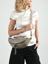 Cross Body Tas S Origami Leder Lancel Beige origami A12527-vue-porte