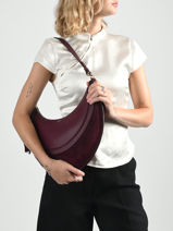 Schoudertas M Met Rits Hoboh�me Leder Lancel Bruin hoboheme A14219-vue-porte