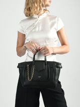 Handtas S Thea Leder Lancel Oranje thea A14221-vue-porte