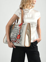 Schoudertas 150 Ans Lancel Beige 150 ans A14390-vue-porte