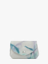 Portemonnee Le Gustave Tie & Dye Leder Paul marius Blauw tie & dye GUSTATIE