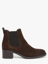 Enkellaarsjes Met Hak Uit Leder Tamaris Bruin women 41
