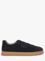 Sneakers Uit Leder Bugatti Blauw men 322AS206
