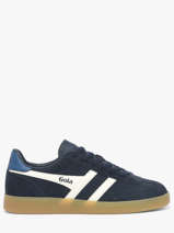 Sneakers Uit Leder Gola Blauw men CMB735ET