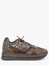 Sneakers Met Platformzool Cetti Bruin women SRA