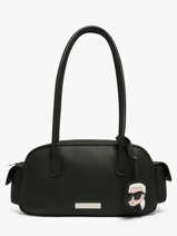 Bowlingtas K Ikon Leder Karl lagerfeld Zwart k ikon B3W30119