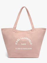 Schoudertas Rsg Katoen Karl lagerfeld Roze rsg A1W50006